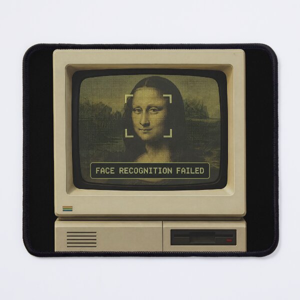 Item preview, Mona Lisa Face Recognition Error - Funny Tech Art designed and sold by ManggaeJM.