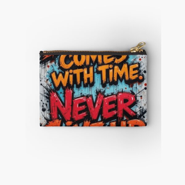 Item preview, Success Comes With Time Never Give Up | Graffiti Art Quote designed and sold by ArhaanFashions.