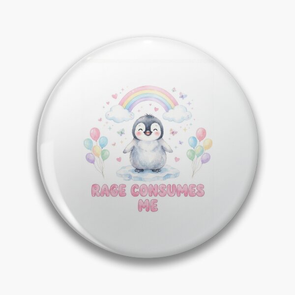 Item preview, Penguin rage consumes me kitty kitten cat funny gag adult humor novelty meme memes pet christmas birthday designed and sold by CheeseBlueprint.