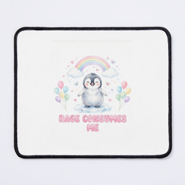 Item preview, Penguin rage consumes me kitty kitten cat funny gag adult humor novelty meme memes pet christmas birthday designed and sold by CheeseBlueprint.