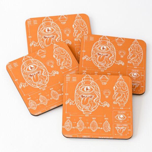 Item preview, Japanese Yokai Blueprint Chochin Obake Lantern Diagram designed and sold by OddGarage.