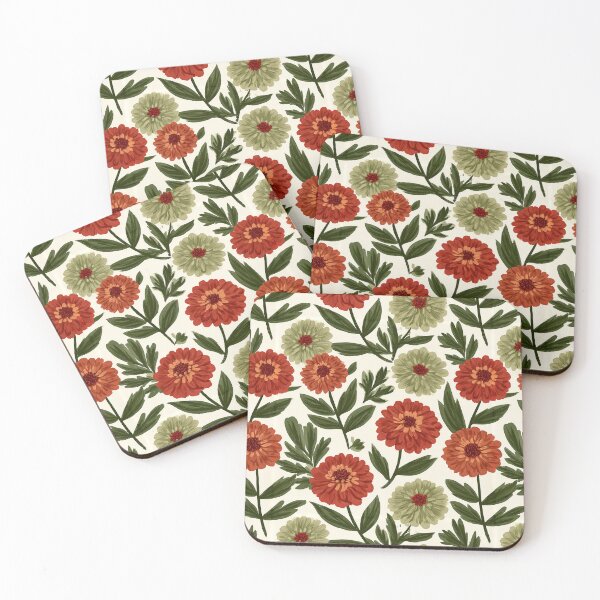 Item preview, Cute Zinnia Print - Tropical Flower Pattern - Valentines Gifts designed and sold by RoyalStarsPatts.