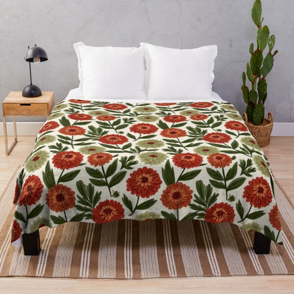 Item preview, Cute Zinnia Print - Tropical Flower Pattern - Valentines Gifts designed and sold by RoyalStarsPatts.