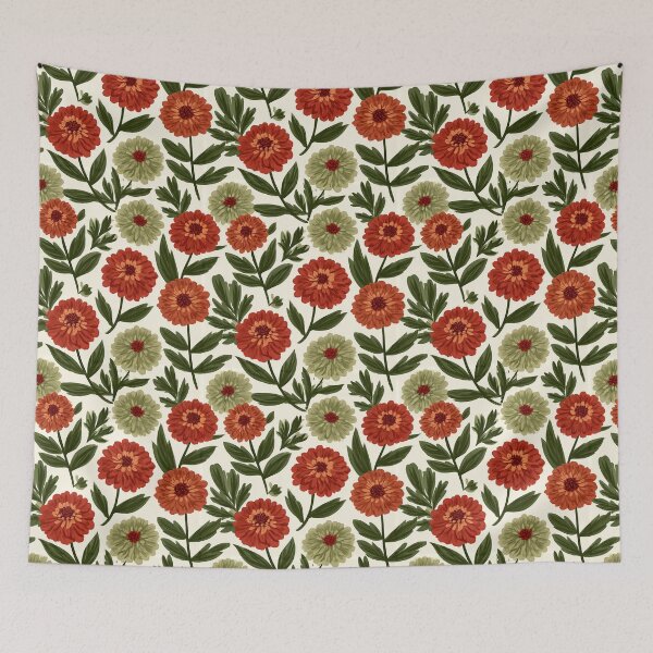 Item preview, Cute Zinnia Print - Tropical Flower Pattern - Valentines Gifts designed and sold by RoyalStarsPatts.