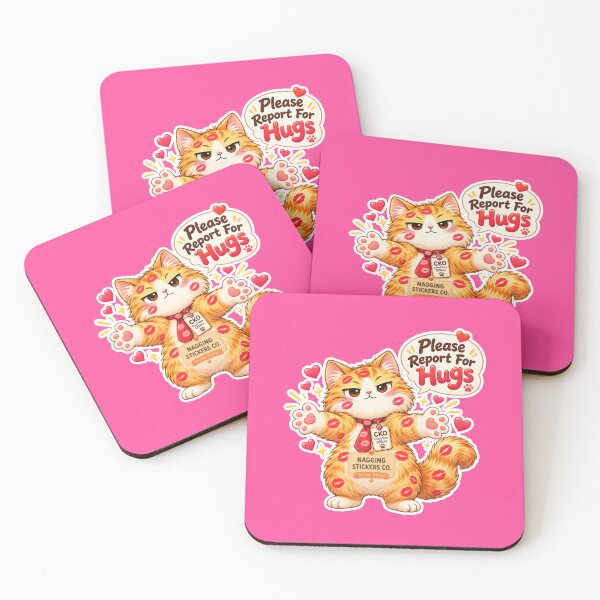 Item preview, BISOU KISS CAT2 BY NAGGINGSTICKERSCO. PLEASE REPORT FOR HUGS! COLLECTION | ELECTRIC PINK Edition | No.01 designed and sold by LaMaisonOfMY.