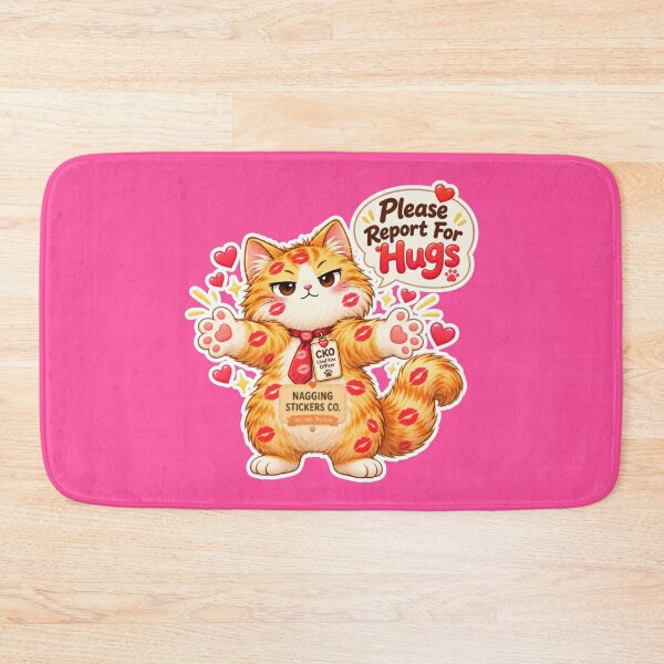 Item preview, BISOU KISS CAT2 BY NAGGINGSTICKERSCO. PLEASE REPORT FOR HUGS! COLLECTION | ELECTRIC PINK Edition | No.01 designed and sold by LaMaisonOfMY.