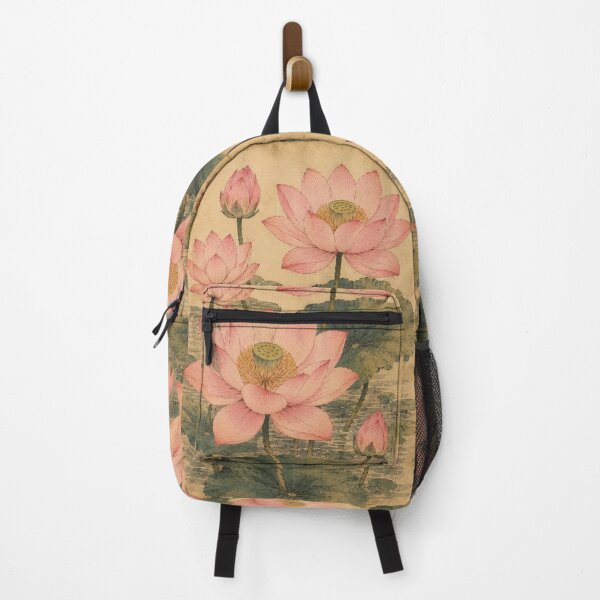 Item preview, Lotus Flowers Ukiyo-e Illustration designed and sold by zaveerequeen.