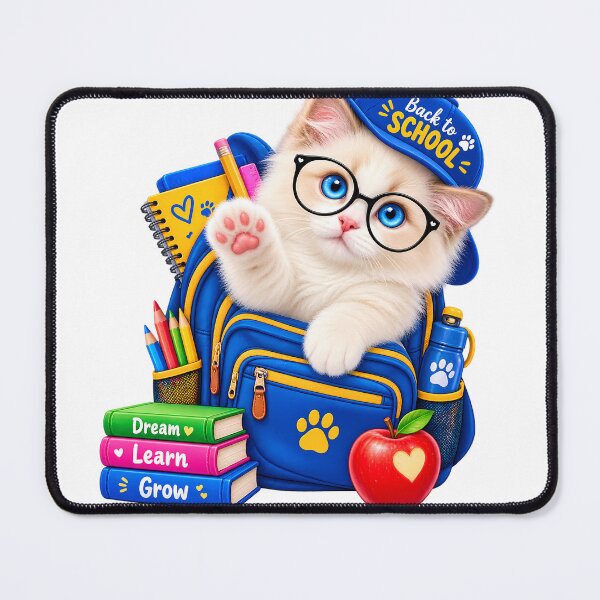 Item preview, Back to School &POD Cute Kitten – Adorable Cat School Spirit Design designed and sold by HoMya.