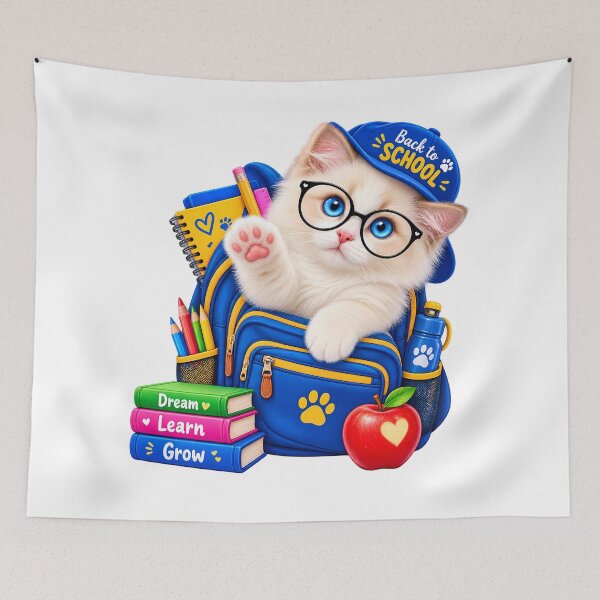 Item preview, Back to School &POD Cute Kitten – Adorable Cat School Spirit Design designed and sold by HoMya.
