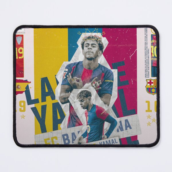Item preview, Lamine Yamal FC Barcelona Spain Football Graphic Poster designed and sold by Shopunte.