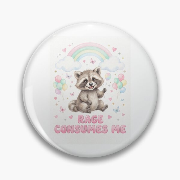 Item preview, Raccoon rage consumes me kitty kitten cat funny gag adult humor novelty meme memes pet christmas birthday designed and sold by CheeseBlueprint.