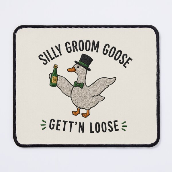 Item preview, Silly Goose Groom, Funny Goose Wedding Gift for Fiance, Matching Couple Newlywed Gift,Bachelor Party designed and sold by Quiajia.
