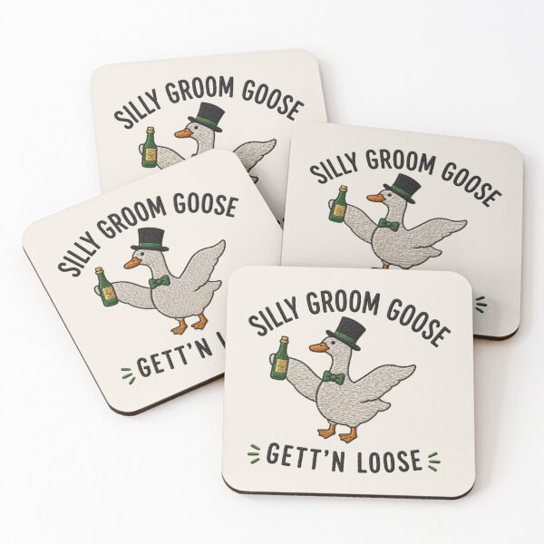 Item preview, Silly Goose Groom, Funny Goose Wedding Gift for Fiance, Matching Couple Newlywed Gift,Bachelor Party designed and sold by Quiajia.