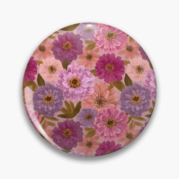 Item preview, Radiant Zinnia Flower  - Retro Flower Floral - Wedding Anniversary Gifts designed and sold by RoyalStarsPatts.