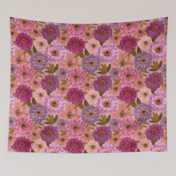 Item preview, Radiant Zinnia Flower  - Retro Flower Floral - Wedding Anniversary Gifts designed and sold by RoyalStarsPatts.