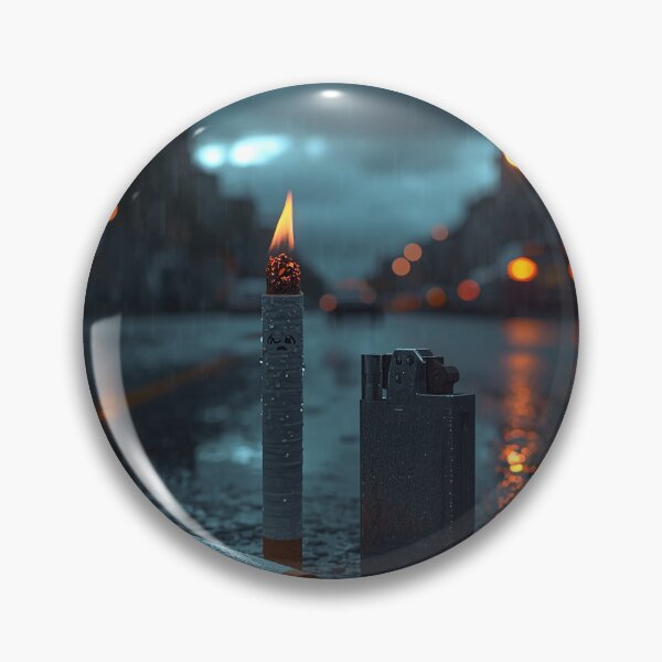 Item preview, Sad Wet Cigarette and Lighter in the Rain designed and sold by alexflorescu151.