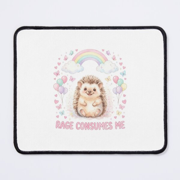 Item preview, Hedgehog rage consumes me kitty kitten cat funny gag adult humor novelty meme memes pet christmas birthday designed and sold by CheeseBlueprint.