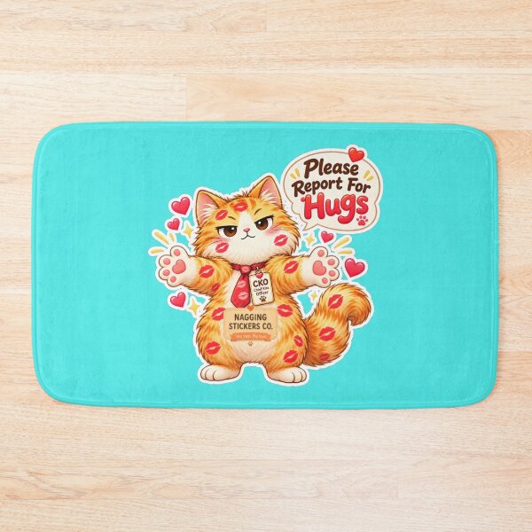 Item preview, BISOU KISS CAT2 BY NAGGINGSTICKERSCO. PLEASE REPORT FOR HUGS! COLLECTION | AQUA Edition | No.01 designed and sold by LaMaisonOfMY.