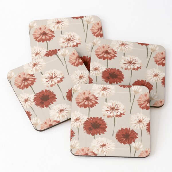 Item preview, Edgy Zinnia  - Retro Flower Floral - Wedding Gift Ideas designed and sold by RoyalStarsPatts.