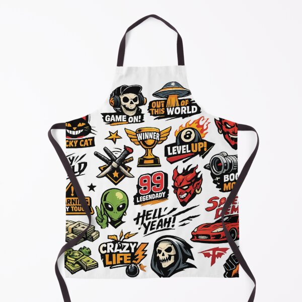 Item preview, Gaming Streetwear Sticker Bomb Collage Speed Demon Level Up Graphic designed and sold by DesignArtist.ia.