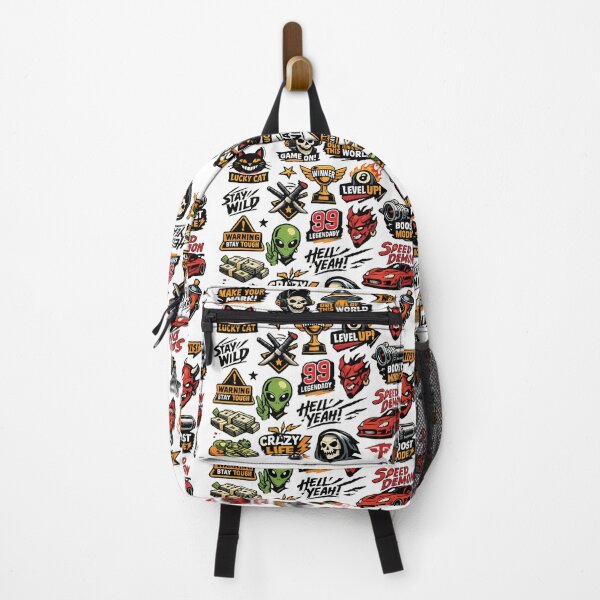 Item preview, Gaming Streetwear Sticker Bomb Collage Speed Demon Level Up Graphic designed and sold by DesignArtist.ia.