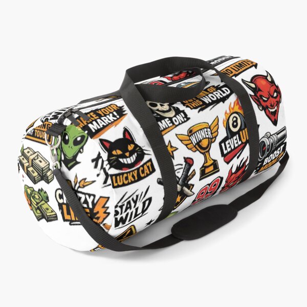 Item preview, Gaming Streetwear Sticker Bomb Collage Speed Demon Level Up Graphic designed and sold by DesignArtist.ia.