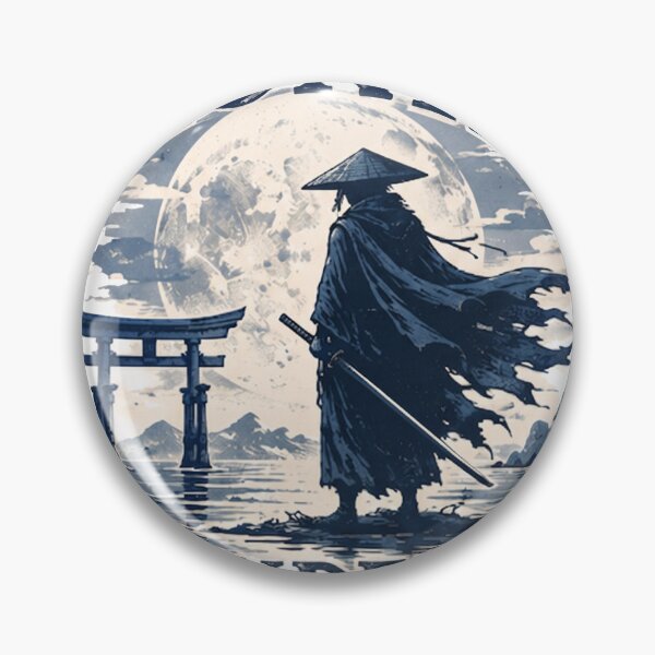 Item preview, Ronin Wanderer, Vintage Samurai Illustration designed and sold by alex889art.
