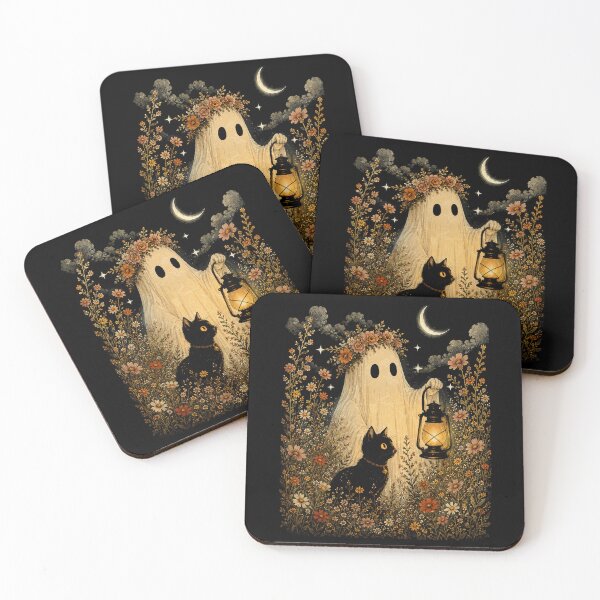 Item preview, Ghost Witch Spooky Boho Floral Cottagecore Halloween designed and sold by watanabeee.
