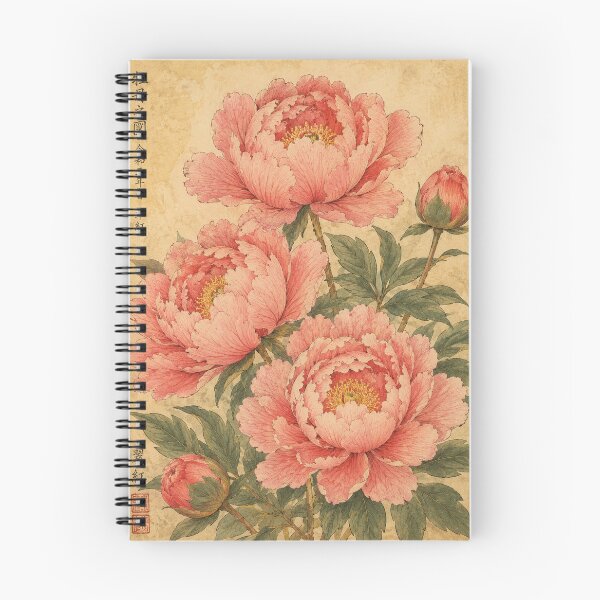 Item preview, Vintage Peonies on Aged Parchment designed and sold by zaveerequeen.