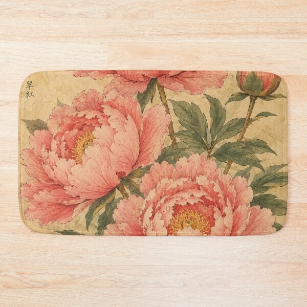 Item preview, Vintage Peonies on Aged Parchment designed and sold by zaveerequeen.