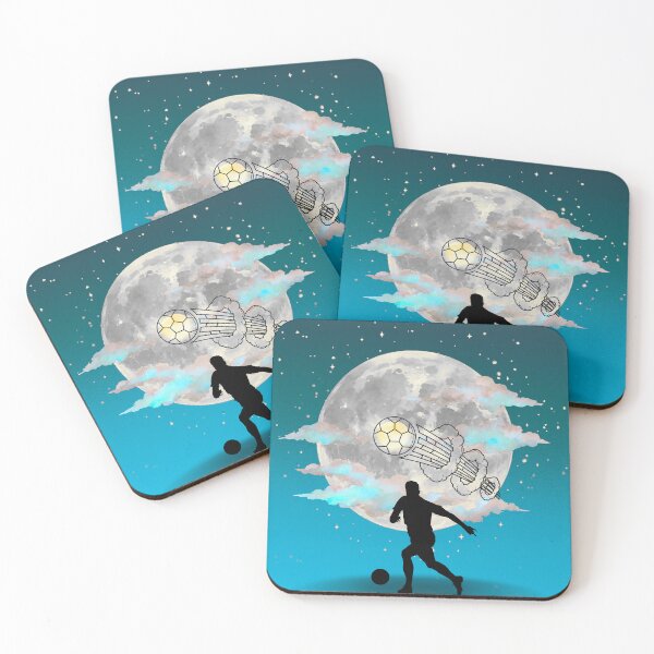 Item preview, Football Dream Under The Moon – Soccer Night Art designed and sold by PetruArtDesigns.