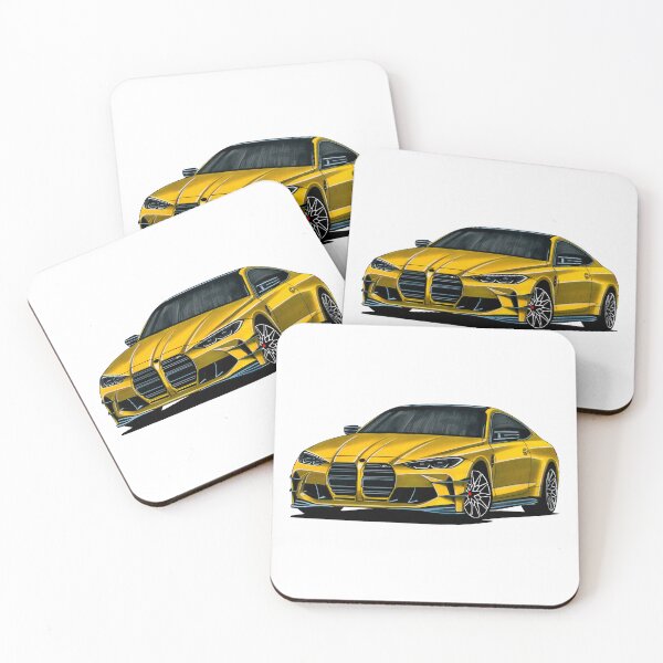 Item preview, Exclusive drawing legendary yellow modified sport car G82 Coupe S58B30T0 designed and sold by Cars23.