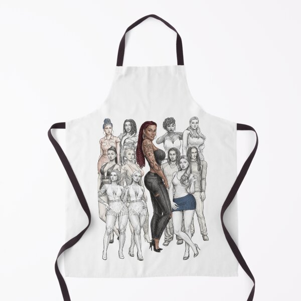 Item preview, Queen's Nightclub Dancers Life Group Pencil-sketch style Art designed and sold by QueenNightLife.