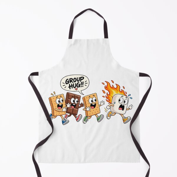 Item preview, Funny Smores Group Hug Camping Shirt Design | Campfire Marshmallow Cartoon Art designed and sold by tarzbol.