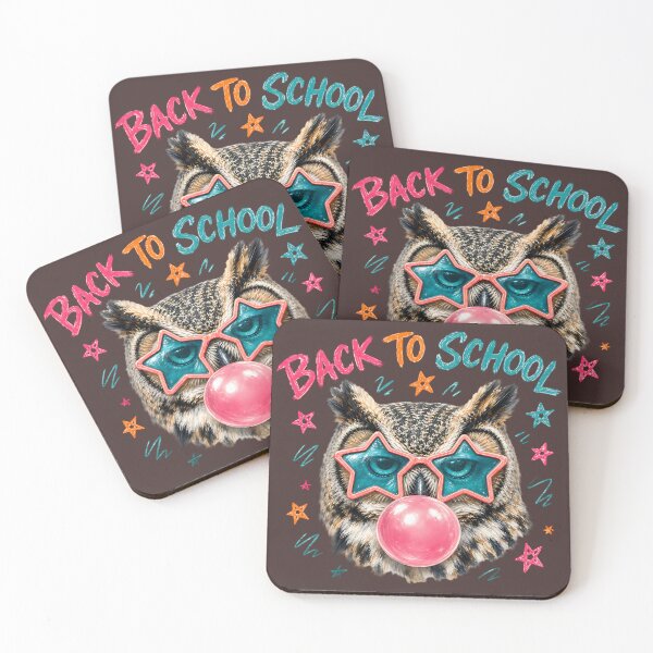 Item preview, Back to School Owl Bubble Gum Star Glasses  designed and sold by MOCH- ART.