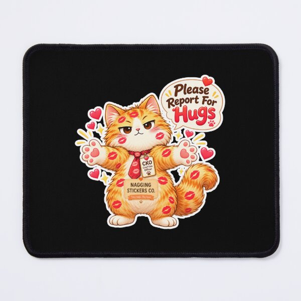 Item preview, BISOU KISS CAT2 BY NAGGINGSTICKERSCO. PLEASE REPORT FOR HUGS! COLLECTION | BLACK Edition | No.01 designed and sold by LaMaisonOfMY.