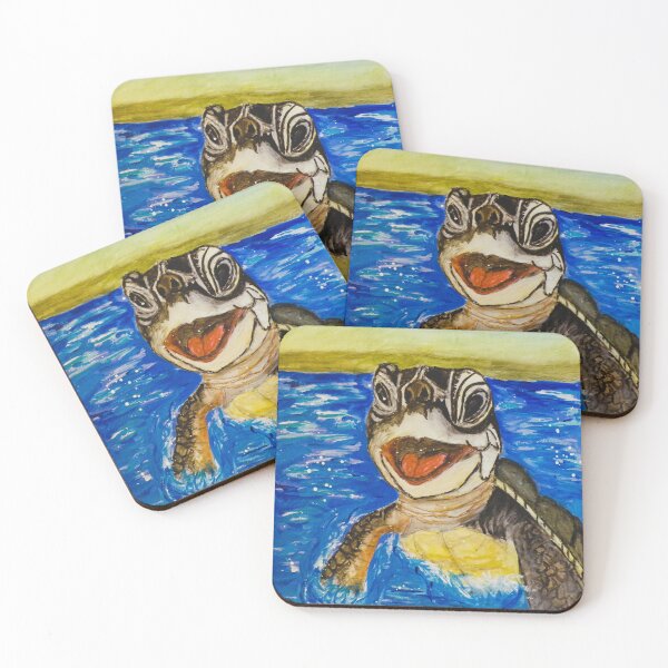Item preview, Baby Sea Turtle designed and sold by SquaresArt.