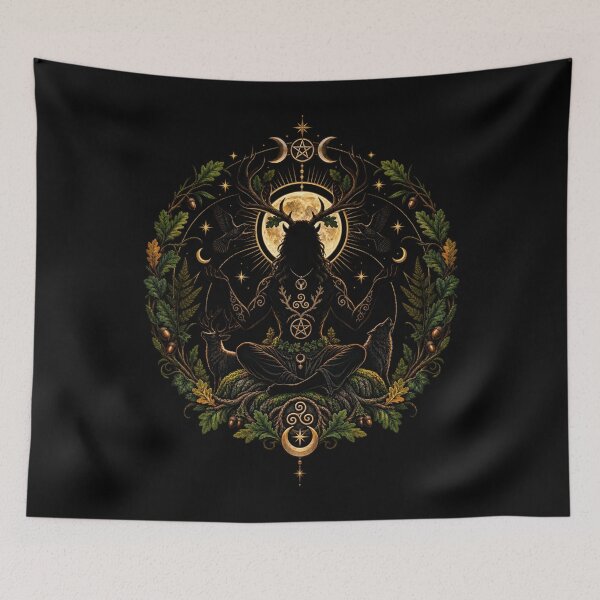 Item preview, Cernunnos Horned God Antlers Spirit of the Wild designed and sold by Witch Joseph.