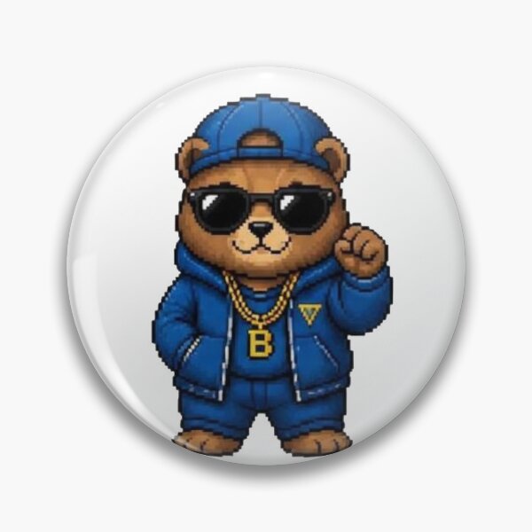 Item preview, Pixel Gangster Bear – Retro Streetwear Animal designed and sold by Icareis-Studios.
