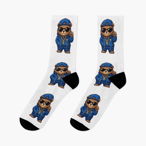 Item preview, Pixel Gangster Bear – Retro Streetwear Animal designed and sold by Icareis-Studios.