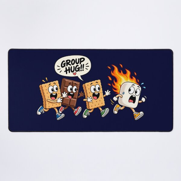 Item preview, Funny Smores Group Hug Camping Shirt Design | Campfire Marshmallow Cartoon Art designed and sold by tarzbol.