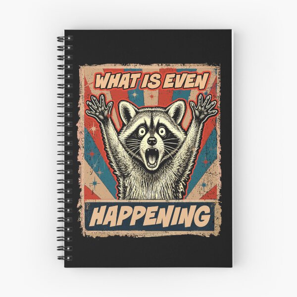 Item preview, What is Even Happening Confused Sarcastic Raccoon Funny designed and sold by watanabeee.