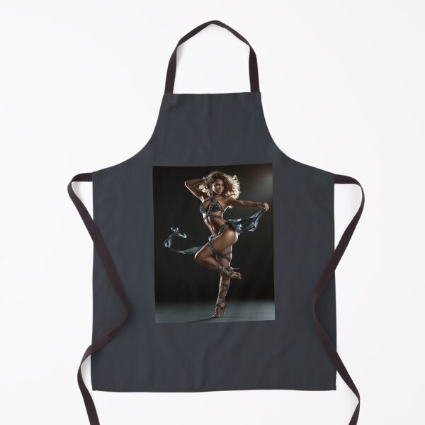 Item preview, Blonde in Crystal Blue Lingerie Dance Pose | Sexy Pin-Up for Man Cave designed and sold by Synth Seduction.