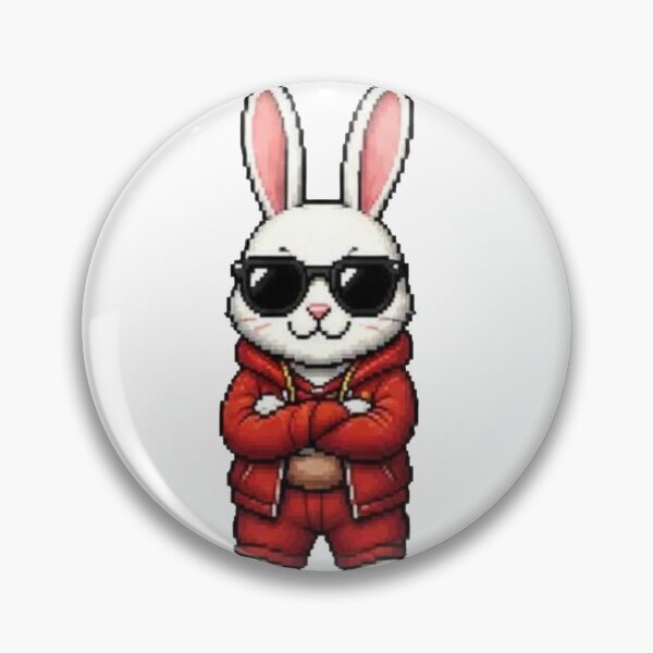 Item preview, Pixel Gangster Bunny – Retro Cool Rabbit designed and sold by Icareis-Studios.