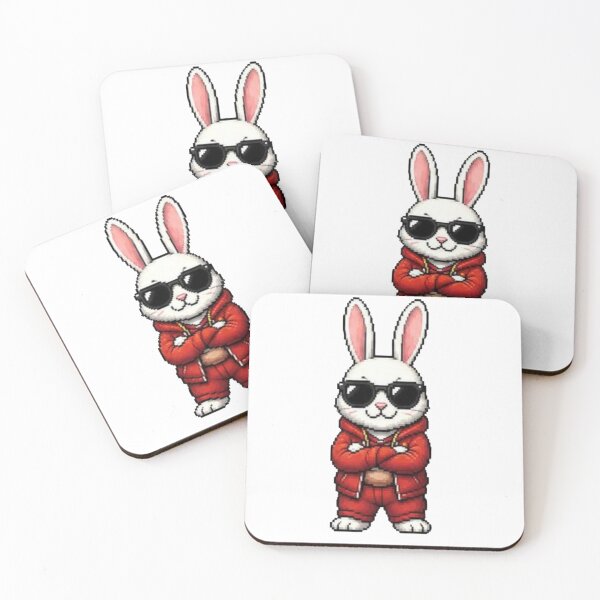 Item preview, Pixel Gangster Bunny – Retro Cool Rabbit designed and sold by Icareis-Studios.