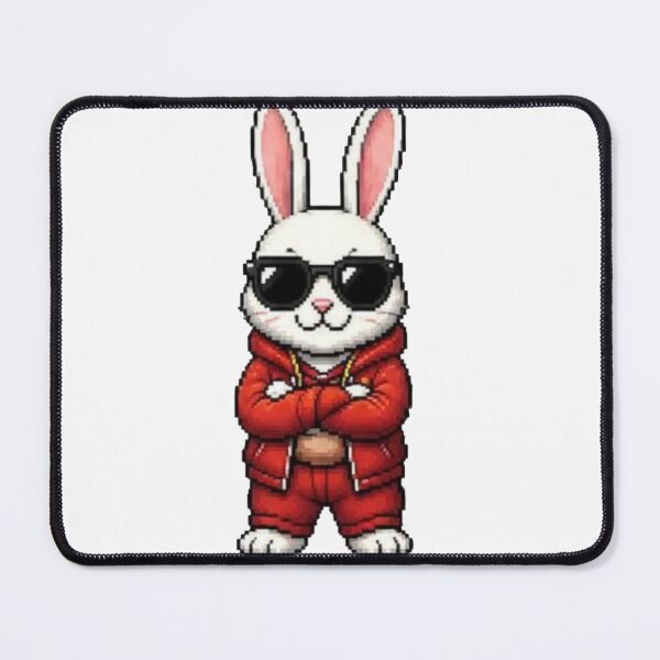 Item preview, Pixel Gangster Bunny – Retro Cool Rabbit designed and sold by Icareis-Studios.