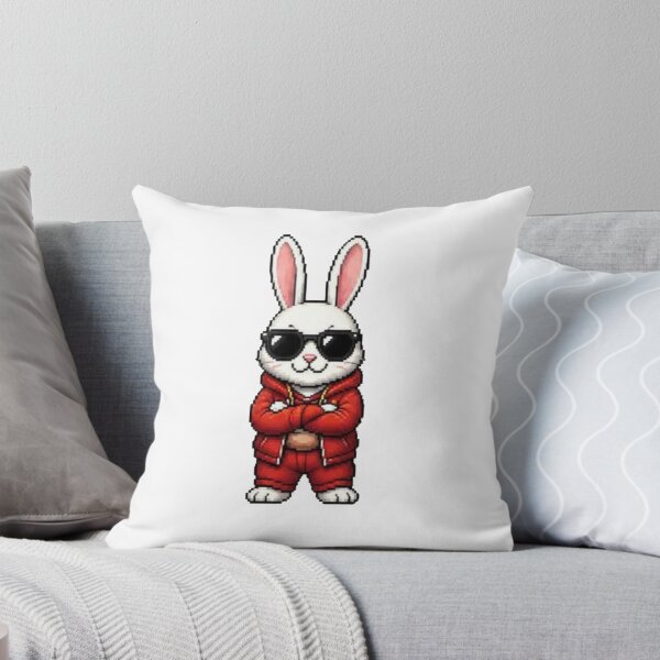 Item preview, Pixel Gangster Bunny – Retro Cool Rabbit designed and sold by Icareis-Studios.