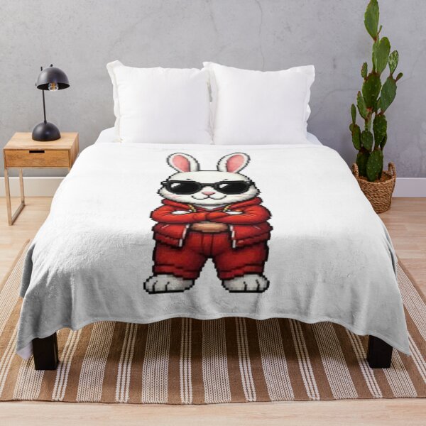 Item preview, Pixel Gangster Bunny – Retro Cool Rabbit designed and sold by Icareis-Studios.
