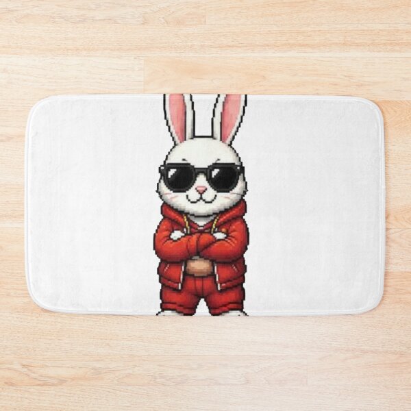Item preview, Pixel Gangster Bunny – Retro Cool Rabbit designed and sold by Icareis-Studios.