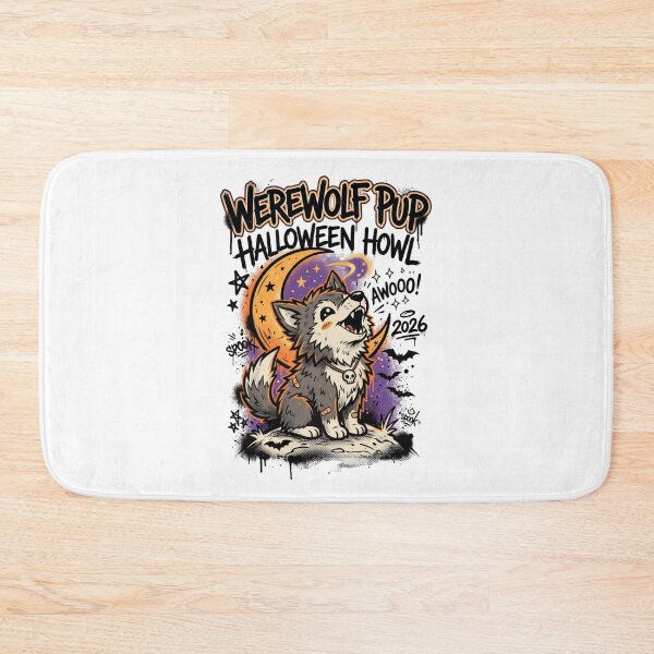 Item preview, Werewolf Pup Halloween Howl 2026 Graffiti Design Tee designed and sold by DarylWelsh2024.